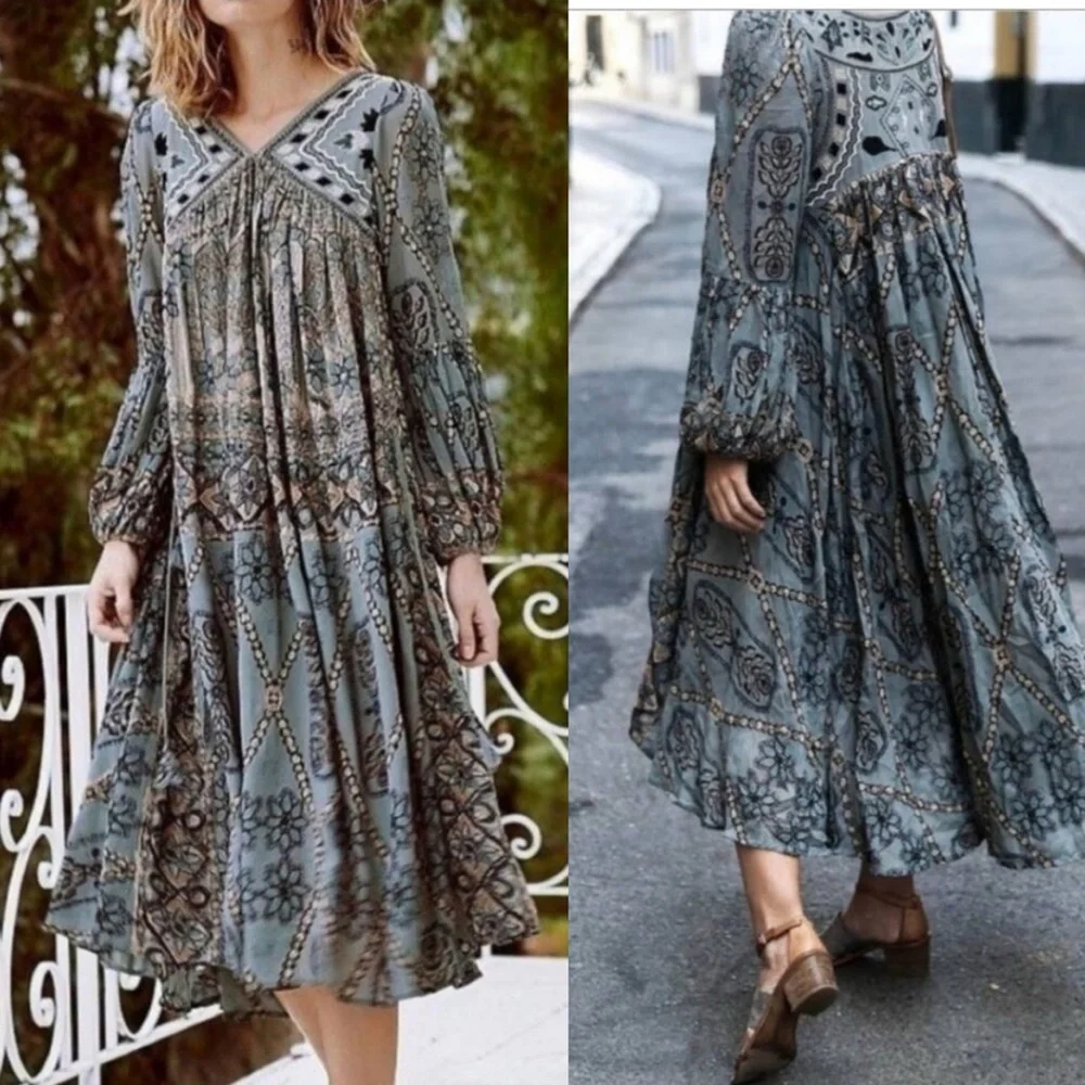 Free People Womens Pink City Dress - Picture 8 of 12